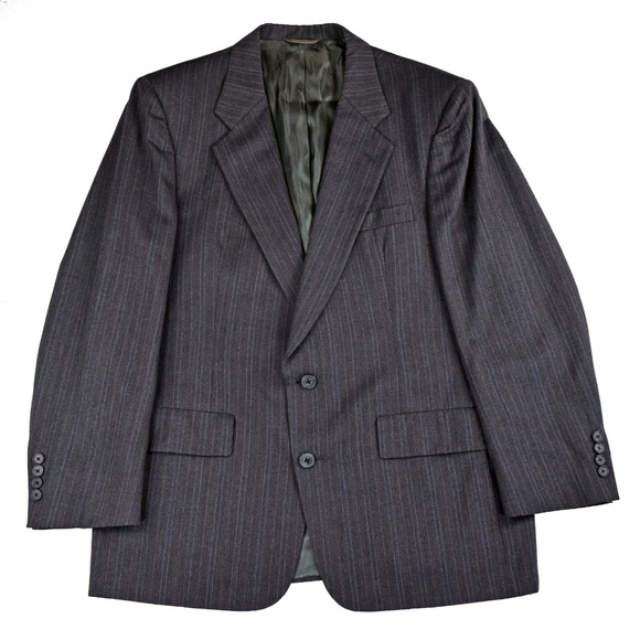 Christian Dior Mens Pinstripe Wool Blazer Grey 42R - Picture 4 of 8